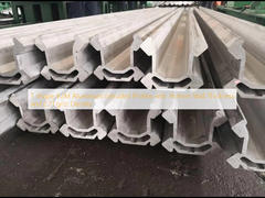 Profil Ekstrusi Aluminium Bentuk T 4.2M dengan Ketebalan Dinding 19.4mm dan Kepadatan 2.71 g/cc